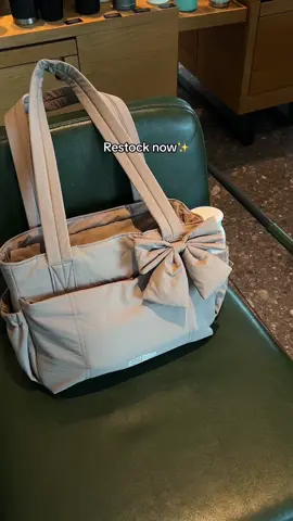 The bow tote is restock now！🌠Limited stock，don‘t miss out！🧚‍♀️#bagsmart #99sale #sale #shoppinghaul #workbag #OOTD#outfit 
