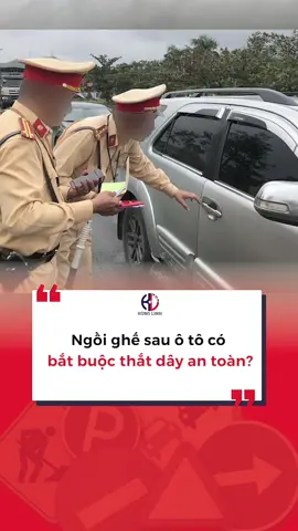 Ngồi ghế sau ô tô có bắt buộc thắt dây an toàn? #hoclaithainguyen #daylaixetrongoithat #daylaihunglinh #tbgcar 