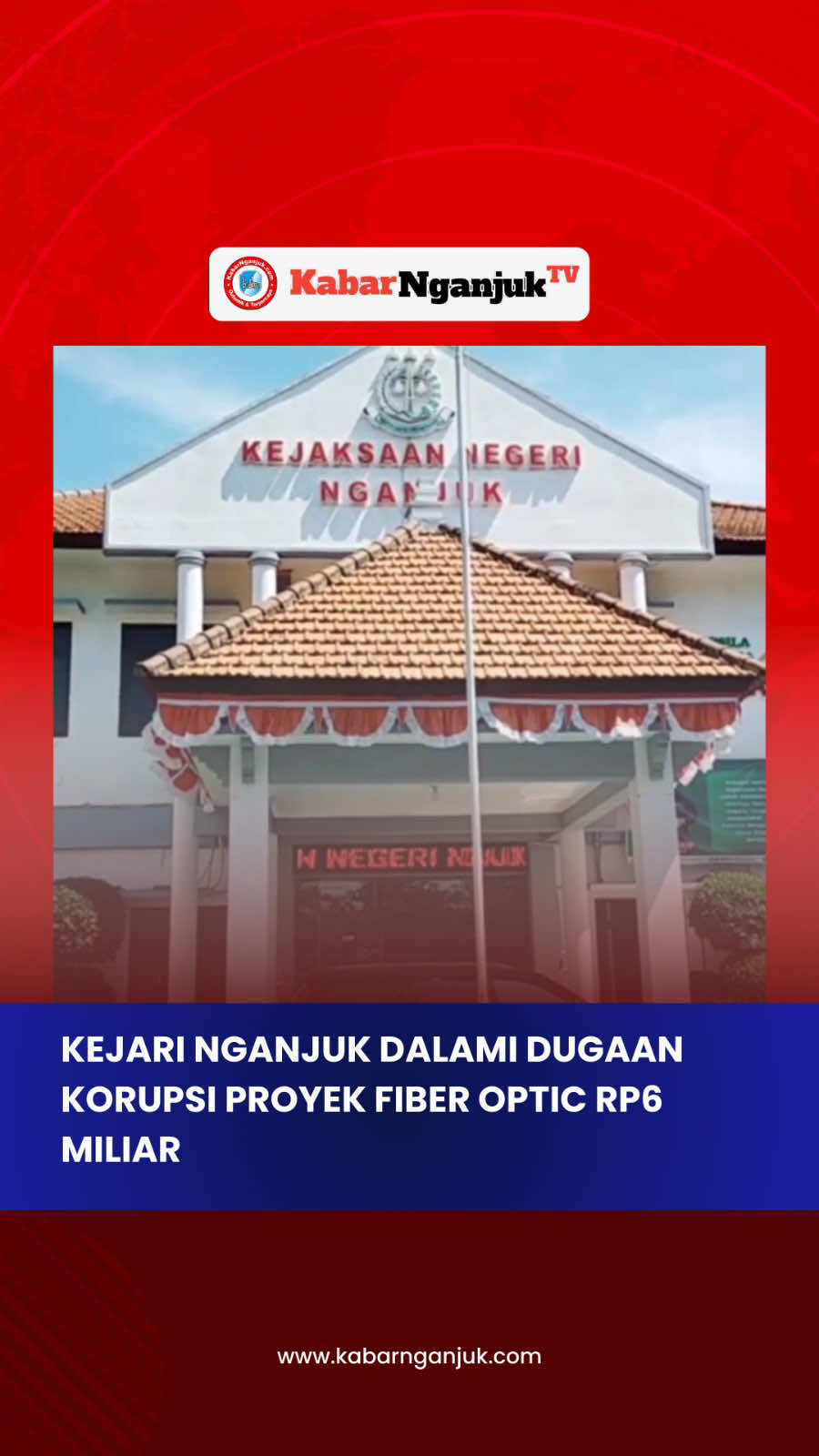Kejaksaan Negeri Nganjuk tengah mendalami dugaan korupsi pengadaan fiber optic senilai Rp6 miliar serta CCTV di Diskominfo Nganjuk, dengan memeriksa belasan saksi dan telah menaikkan status perkara ke tahap penyidikan, sehingga penetapan tersangka diperkirakan segera diumumkan.