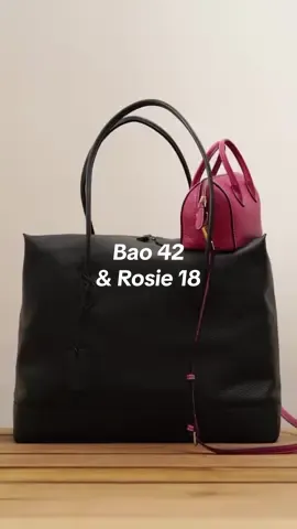 Bao 42 & Rosie 18 available on Tiktokshop. Check out now! #rounnofficial #taskulitasli #italianleather 