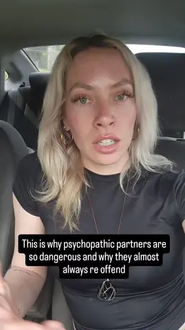 This is why psychopathic partners are so dangerous and why they almost always re offend. #psychopath #psychopathicabuse #narcissisticabuse #narcissist #abusiverelationship 