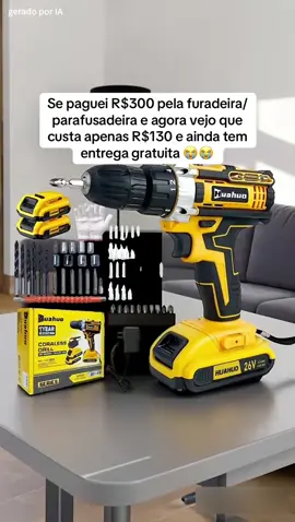 🔥 Kit completo com desconto! #furadeira #parafusadeira #maleta #impacto #fretegratis