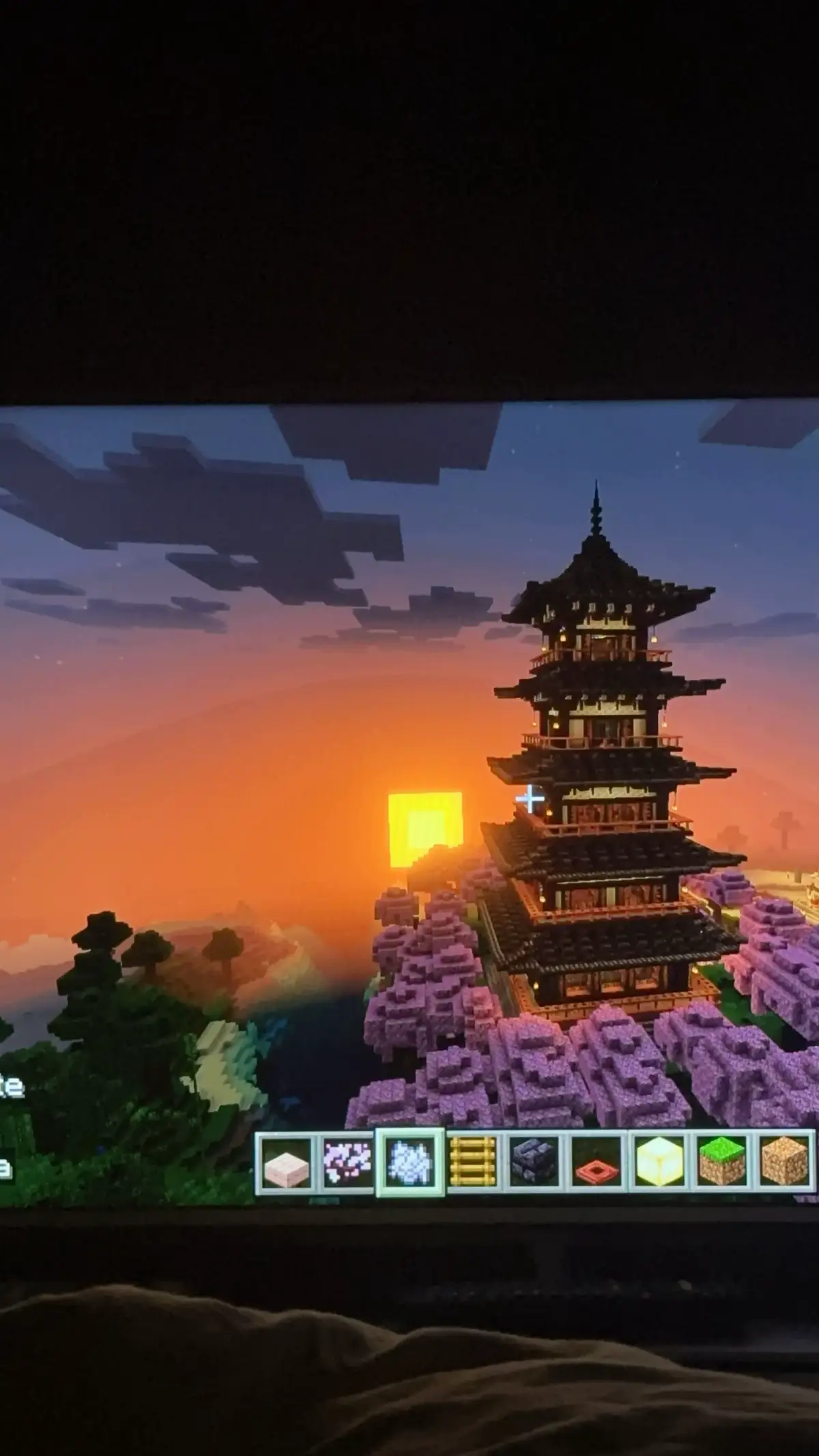 #Minecraft #fyp #viral #sunset 