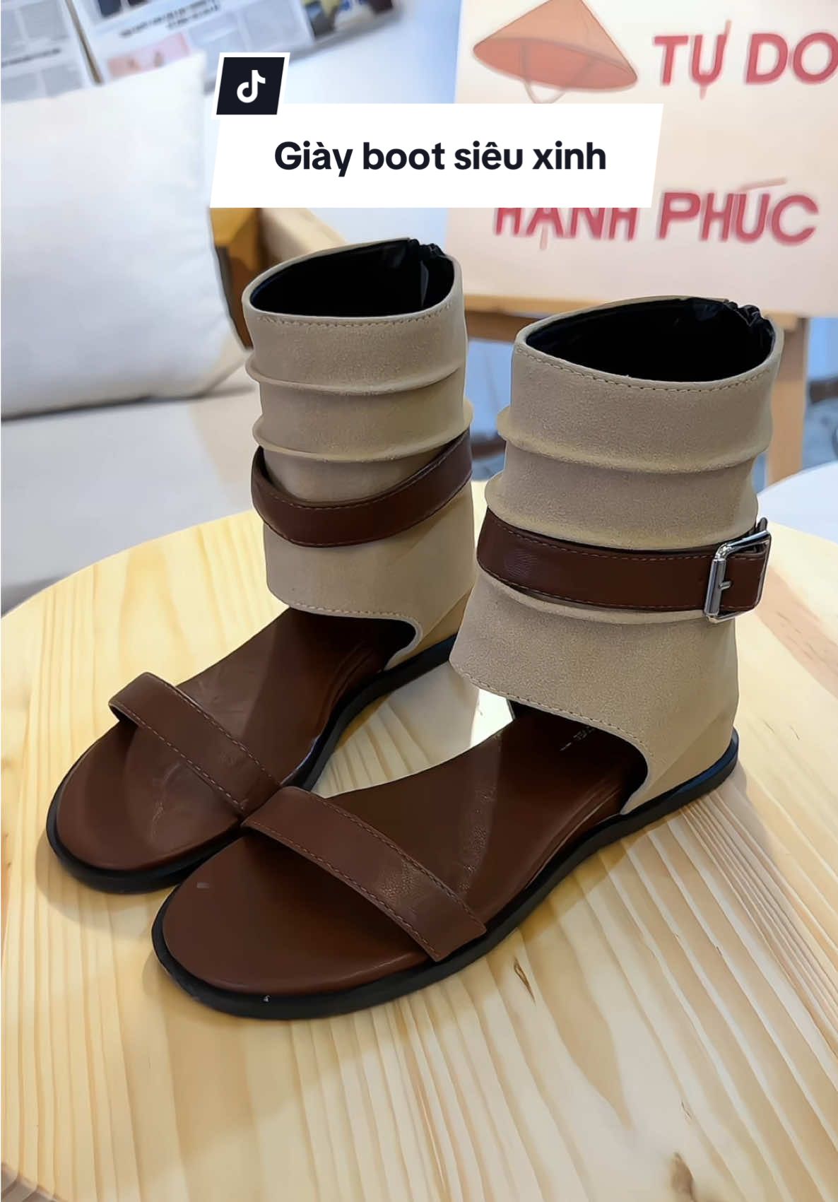 Boot cổ lửng siêu xinh cho các chị em, mix đồ cực dễ luôn mấy bà ơi#giayboot #bootxinh #muataitiktokshop🛍 #huongkhenhday #giaynu 