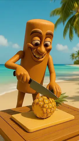 Tung Tung Tung Sahur Makan Nanas #shorts  #animasi  #kartun 