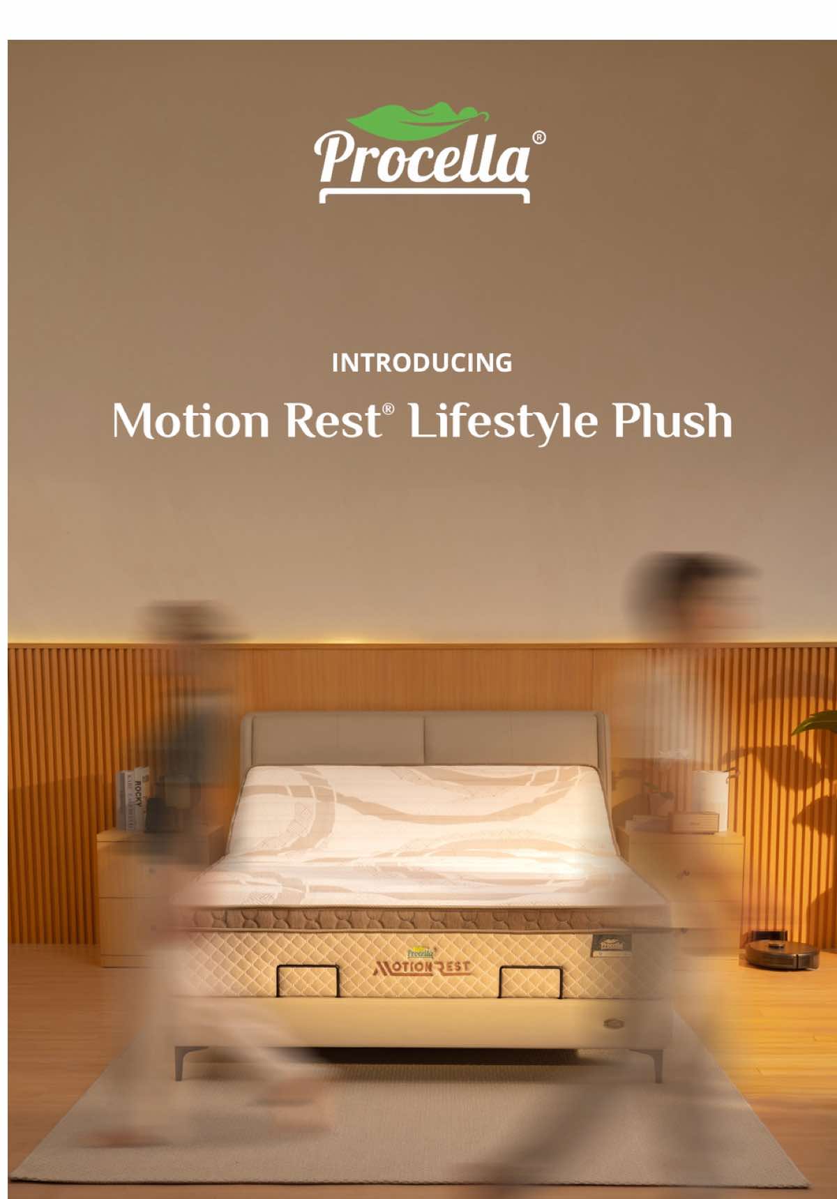 ✨ This is more than a bed. It’s your lifestyle, elevated. Introducing Procella Motion Rest Lifestyle Plush: Where technology, nature, and comfort align🌱 🐪 Wool Camel Fiber Comfort  🛌 Adjustable rest degree with wireless remote ☁️ Pro-Relieved Memory Foam & Max Comfort Euro Top 🛡️ Wrapped in Pro-Guard Encasement + Anti-Bacterial Shield Because comfort isn’t just about sleep. It’s about living wonderfully. 💫 #Procella #WonderfulSleepWonderfulLife #MotionRestLifestylePlush