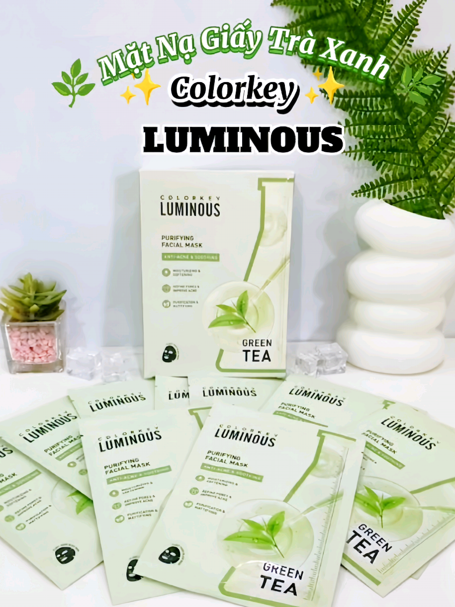 Mặt nạ chân ái dành cho ai có làn da dầu mụ nha ,đắp dịu da lắm #colorkey #colorkeyluminous #matnaden #matnatraxanh #mask #skincare #xuhuong 