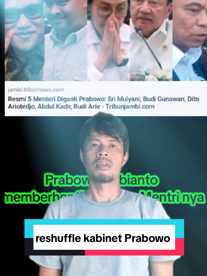 Prabowo Subianto meresufle kabinet nya salah satu Mentri nya yang di ganti adalah Sri Mulyani #beritaviral #beritapolitik #prabowosubianto 