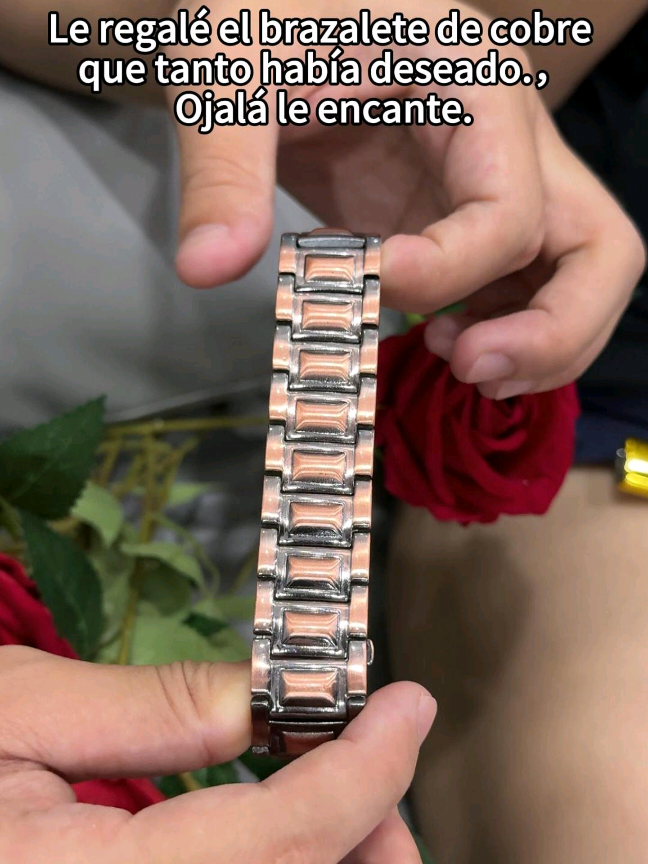 ¡Mi esposo dice que es el mejor regalo que le he dado! 💝#cooper  #copperjewelry  #magnetic  #healthylifestyle  #fyp  #over40  #over50  #novatopfinds 
