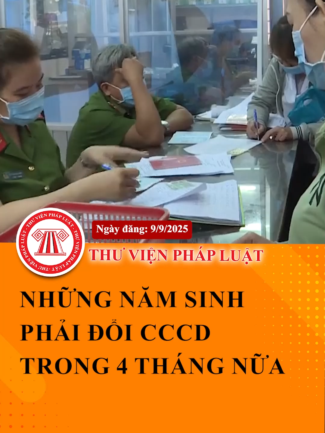 Những người sinh năm này phải đổi CCCD sang thẻ căn cước trong 4 tháng nữa #ThuVienPhapLuat #LearnOnTikTok #Hoccungtiktok #TVPL