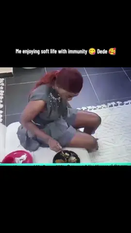 Me enjoying soft life with immunity 😋 Dede 🥰 #imisi #koyin #dede #bbnaijas10 #bbnaija 