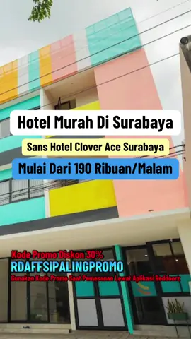 Sans Hotel Clover Ace Surabaya Langsung Booking Yuk Lewat Sales Pasti Murah aman dan nyaman 🥰 Info Booking Wa 081223049675 Bisa Bayar di Hotel/Di Tempat Nots : Untuk harga setiap harinya bisa berubah yaa Tergantung Ketersediaan Room main sedikit biasanya makin tinggi dan Untuk Weekend juga  KODE PROMO Via Aplikasi Reddoorz      ❗️RDAFFSIPALINGPROMO❗️ Terima kasih 🙏🥰 #penginapan #penginapanmurah #hotel #surabaya #kotasurabaya 