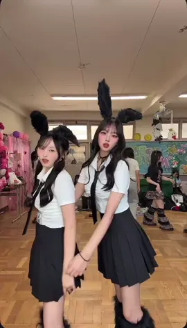 2日目はバニーした🐰🖤#花園  #fjk #大阪 #文化祭 #fyp 