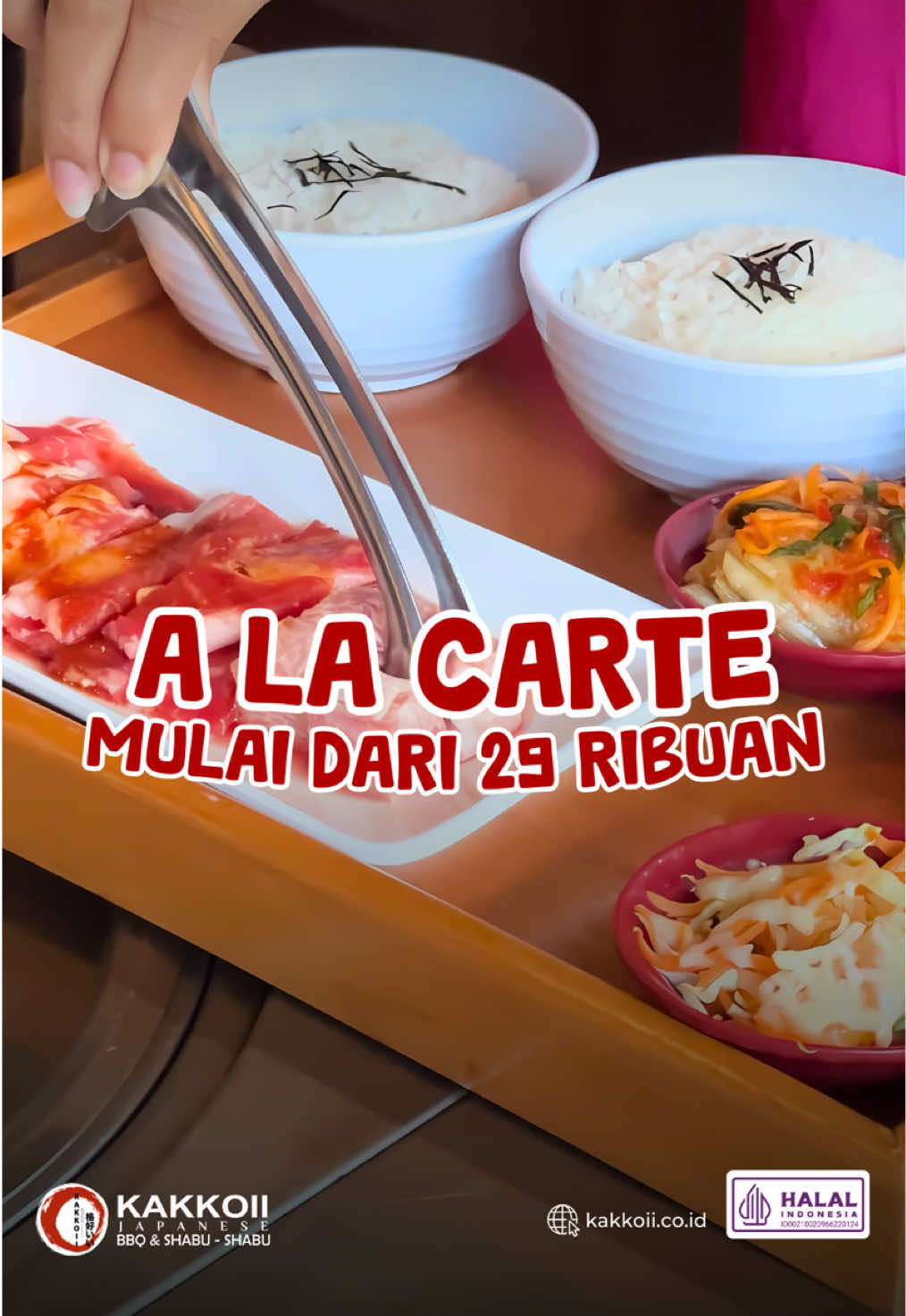 Mau Makan Hemat Tapi Tetap Nikmat? 😋🍱 Kabar gembira buat #SobatNgakkoii! ✨ Sekarang di Kakkoii ada Set Menu A La Carte terbaru mulai dari Rp29.000++ aja! 🎉 Cocok banget buat kamu yang mau makan enak tanpa bikin dompet tipis. Penasaran sama syarat & ketentuannya? Komen “MAU” di bawah ya! ⬇️✨ -Kakkoii- All You Can Eat Japanese BBQ & Shabu-Shabu ____ Lokasi cabang Kakkoii Semarang : 📍 Jl. MT. Haryono No.890, Peterongan, Kec. Semarang Sel., Kota Semarang, Jawa Tengah 50242 📍 Jl. Veteran No.32, Randusari, Kec. Gajahmungkur, Kota Semarang, Jawa Tengah 50244 #kakkoii #kakkoiisemarang #auce #aucesemarang #ayce #shabushabu #kulinersemarang #allyoucaneat #grill #semarang