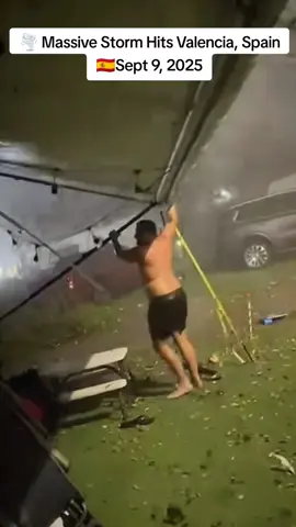 🌪️ Massive Storm Hits Valencia, Spain | Sept 9, 2025 #noticiastiktok #noticias #storm #spain 