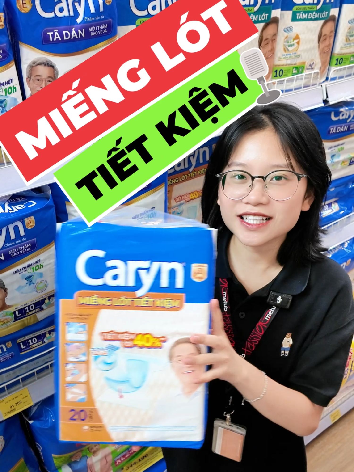 2 miếng lót + 1 miếng dán = combo tiết kiệm #unicharm #caryn