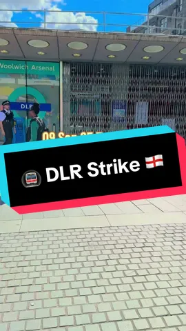 Docklands Light Railway (DLR) 	•	Completely shut down today due to separate strike action.    #t#tflt#tflersl#londontiktokt#toktokchallengeu#ukupdate