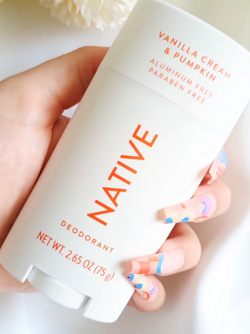 NATIVE's Fall 2025 Collection has dropped just in time for the season!  I'm loving this deodorant! The Vanilla Cream & Pumpkin scent is amazing!  The packaging feels matte and is super easy to hold. The stick glides on smoothly, and the formula is aluminum-free. The scent keeps me fresh all day.  Plus, it has a cute little heart on top! #complimentary #GiftedbyNative #VanillaCreamPumpkinDeoStick @influenster @Native 