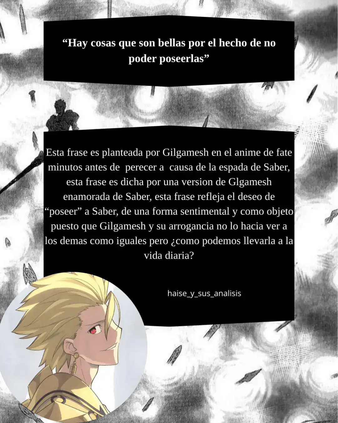#fatestaynight #gilgamesh #Anime #español #reflexion 