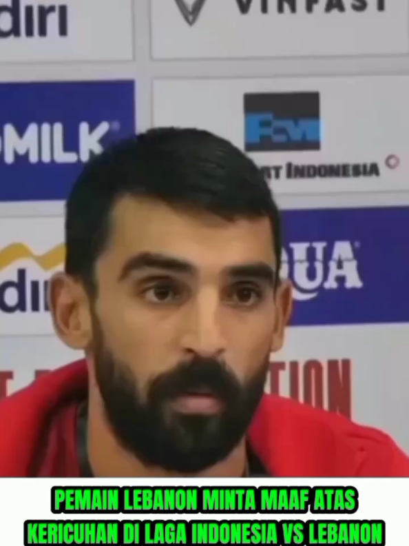 Mohamad Haidar menyampaikan permintaan maaf atas kericuhan di laga Indonesia vs Lebanon #timnasindonesia #beritabola #bolaindonesia #timnasgaruda #timnasgaruda      