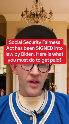 President Biden signed the Social Security Fairness Act on January 5, 2025. Backpay for 2024 will be eligible for those who were subject to offsets. These are the steps you must take to get paid. #disability #foryou #ssdi #socialsecurity #foryoupage #disabilitylawyer #tiktok #fyp #ssi #Socialsecuritydisability #disabilitybenefits #policeoftiktok #ssa #firefighter #police #teachersoftiktok
