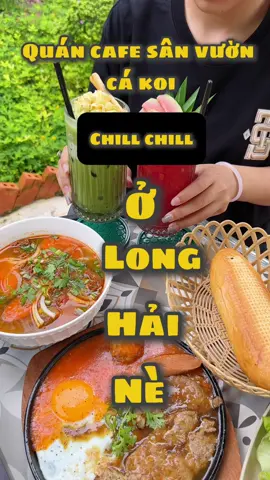 Quán cà hê cá Koi bên Long Hải này mn đã biết chưa #daureview #vungtaufood #ancungtiktok #xuhuong #fyp 
