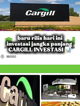 investasi terbaru jangka panjang, ambil posisi awal biar cuan banyak🤑🚀💸📊 #barurilis #investasi #cargillinvestasi #lewatberandafypシ #viral 