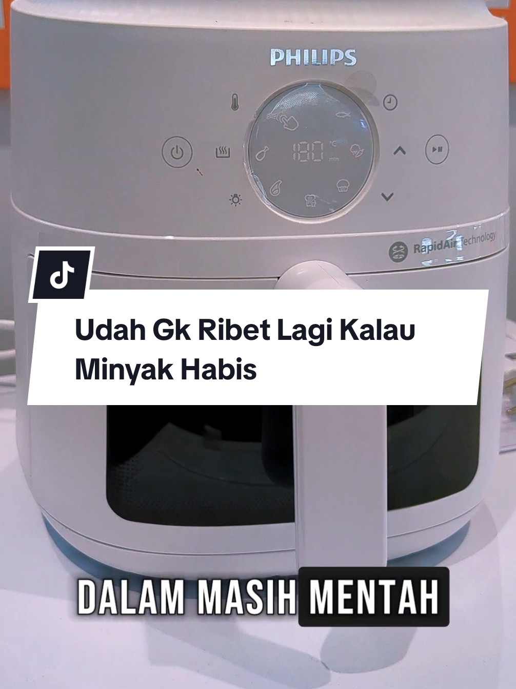 ✨ Masak gosong luar mentah dalem? Bye bye drama! Pakai Philips Airfryer NA220 4.2L, ada kaca transparan, cukup 500 watt, hasil renyah sehat & hemat minyak. Plus garansi tukar baru 2 tahun! 👉 Klik keranjang kiri bawah sekarang! #PhilipsAirfryer #airfryer  #MasakPraktis #MasakSehat #AntiRibet 