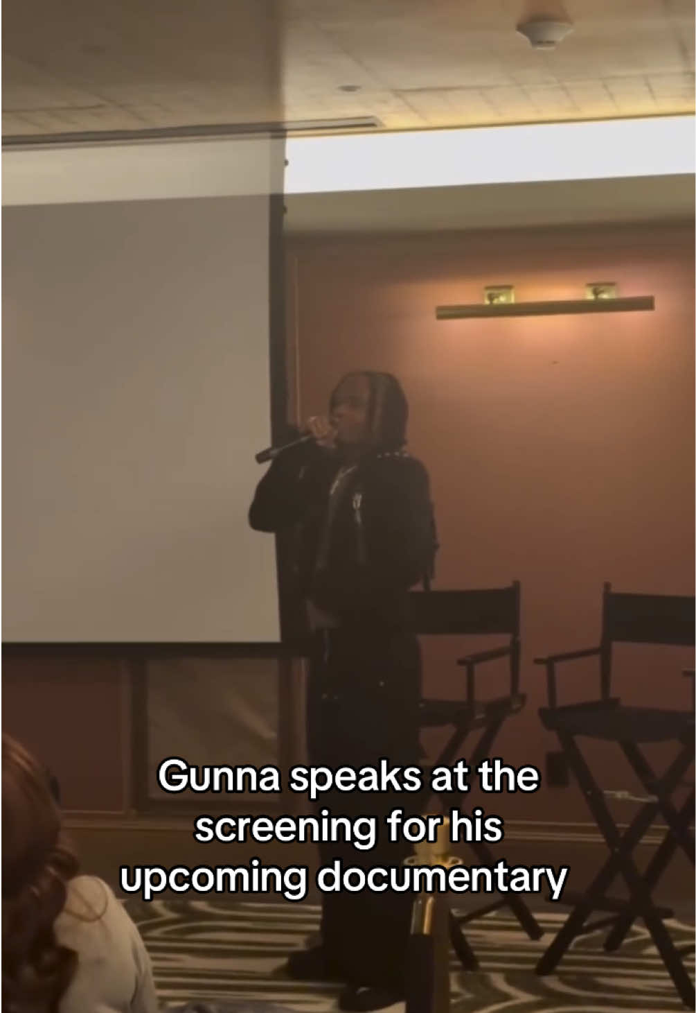 #Gunna speaks at the screening for his upcoming documentary 