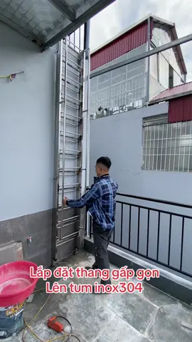 Lắp đặt hoàn thiện cầu thang gấp gọn lên tum inox304 cho chị khách ở Long Biên -lắp đặt Hà Nội-ship tỉnh ạ#tiencokhi #cauthangtienloi #thangdanang #cauthangdep #cachlamcauthanggapgon #muathanggapgonodau #thanglengacxep #cauthanglentum #xuhuongtiktok 