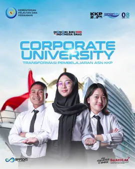 #SobatBahari, @kkpgoid @bppsdm_kp menghadirkan inovasi pembelajaran bagi #ASNKKP melalui Corporate University (CORPU) KKP, yaitu sebuah sistem pengembangan SDM berbasis kebutuhan organisasi yang menjadikan unit kerja sebagai organisasi pembelajaran. #CORPUKKP dibangun di atas tiga pilar utama, yaitu Strategic Learning, Managerial Learning, dan Technical Learning. Metode dan mekanisme pembelajarannya dirancang agar ASN KKP tidak hanya menjadi administrator yang handal, tetapi juga pemimpin masa depan yang mampu berpikir strategis, kolaboratif, dan berorientasi pada solusi. Melalui CORPU KKP, #BPPSDMKP @bppsdm_puslatkp menyelenggarakan Management Trainee bagi ASN KKP. Di mana proses pembelajaran tidak hanya di ruang kelas, tetapi berlanjut dalam praktik kerja, kolaborasi lintas unit, habituasi budaya kerja, hingga menciptakan karya inovasi. Kepala BPPSDM KP @inradiarta tegaskan, dengan semangat Corporate University KKP, setiap ASN muda KKP dapat memiliki kerendahan hati untuk mendengarkan, keberanian untuk mencoba, dan ketekunan untuk terus belajar, serta siap mengawal Indonesia Emas 2045 melalui ekonomi biru yang berkelanjutan. @swtrenggono @didit.ashaf @kkp.go.id @bppsdm_kp #PanganBiru #2025KKPRiseTogether #EkonomiBiruUntukIndonesiaEmas #SaktiWahyuTrenggono #KKPGOID #SDMunggul #SDMKP #PenyuluhKP #SFV #SmartFisheriesVillage #MenujuOII #OceanInstituteOfIndonesia #PenyuluhanKP #PendidikanKP #PelatihanKP #StandardisasiKP #SertifikasiKP #penyuluhperikanantarakan