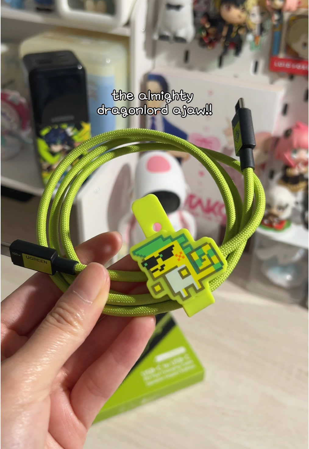 i’m sure ajaw’s unmatched energy makes it charge faster 🤭⚡️💚 @UGREEN.US #GenshinImpact #ugreen #ugreenfastcharging #fastchargingcable #tiktokshop 