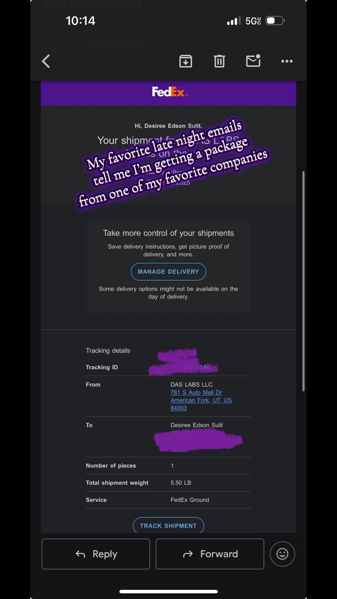 The best late night emails tell me I’m getting a package from @BuckedUp … stay tuned because some good news is coming! #buckedup #getbuckedup #workout #latenight 