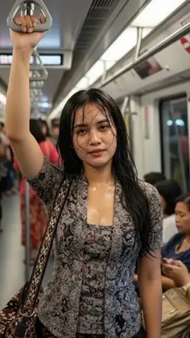 #creatorsearchinsights  trem lengkap melankolis cek kranjang kuning dong massss... #rushhour #aigirl #beauty #ai 