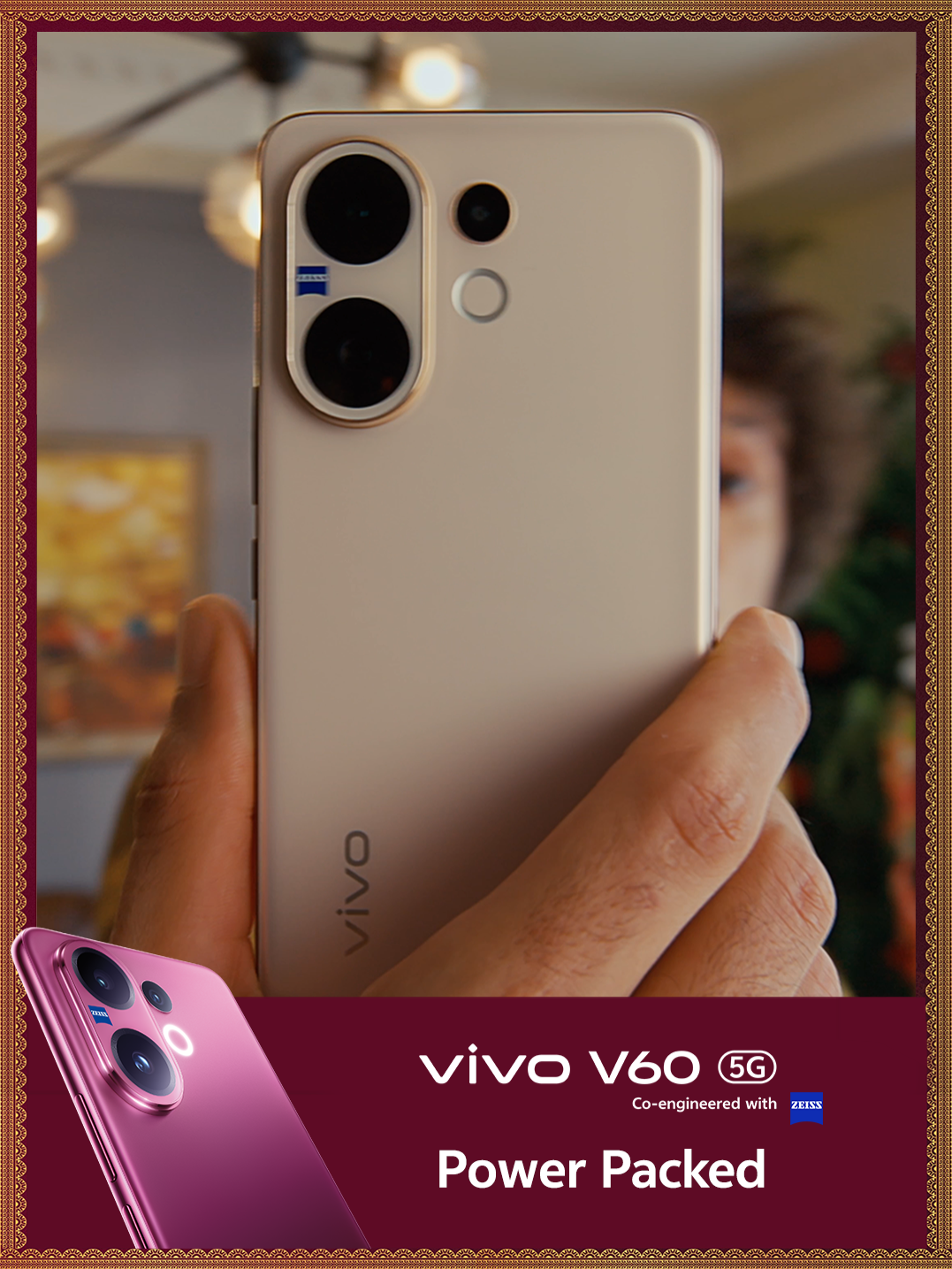 6500mAh battery, 90W FlashCharge, and IP68 & IP69 protection — vivo V60 5G keeps you charged, protected, and ready for every moment. #vivoV60 #ZEISSPortraitSoPro #Lovevivo #LoveBangladesh #vivoBangladesh