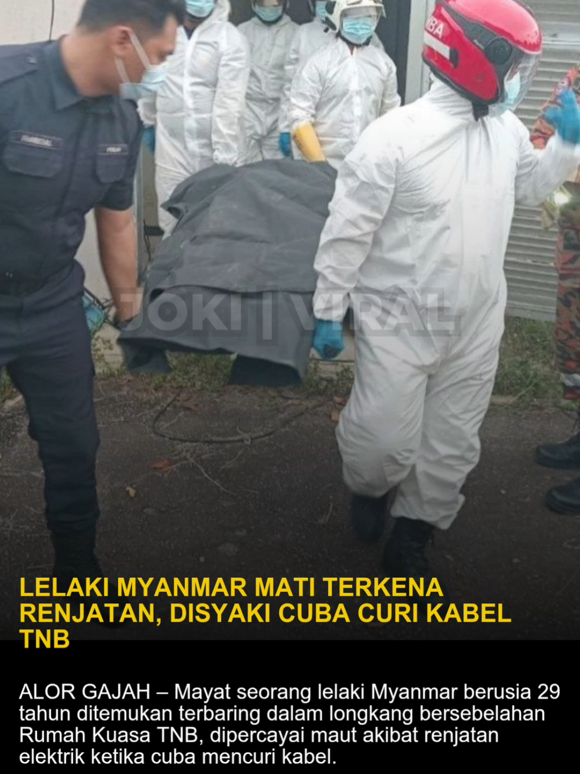 📍 Alor Gajah, 9 Sept 2025 – Seorang lelaki warga Myanmar ditemui mati dalam longkang bersebelahan Rumah Kuasa TNB di Jalan Padang Keladi, Durian Tunggal, semalam. Fakta Penting 👤 Mangsa berusia 29 tahun, pemegang kad UNHCR. 🕑 Dijumpai tidak sedarkan diri pada 2.14 petang. 🚧 Pintu pagar Rumah Kuasa TNB terbuka, beberapa kabel ditemui sudah dipotong. ⚡ Polis percaya mangsa terkena renjatan elektrik ketika cuba mencuri kabel. 🧾 Tiada unsur jenayah ditemui pada tubuh mangsa. 🏥 Mayat dibawa ke Hospital Alor Gajah untuk bedah siasat. 👉 Kes diklasifikasikan sebagai mati mengejut. Polis masih siasat sama ada mangsa bertindak sendirian atau diupah pihak lain. 📰 Sumber: MalaysiaGazette #fypmalaysia #beritatiktok #ringkassemasa #beritaterkini #malaysiatiktok 