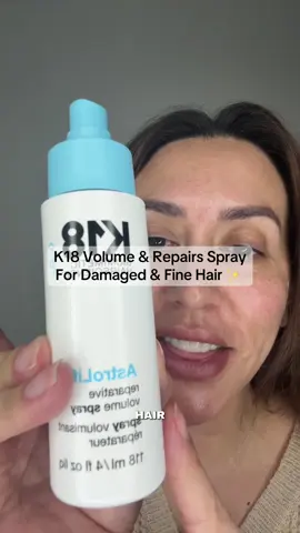 @K18 Hair AstroLift Gives Volume & Repairs at the same time!! #k18 #peptide #hairtok #GlowUp #over40club 