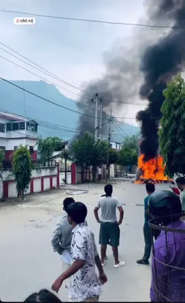 Damauli protest📍#fypシ゚ #viral #damauli_tanahun #damauliprotest 