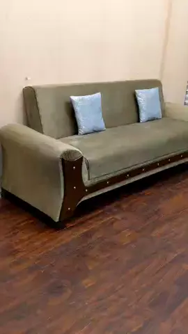 🍂 Grand Autumn Sale Upto 25% Off 🍂 ̵  ̶3̶̶5̶̶0̶̶0̶̶0̶  Now 29000  Sofa Cum Bed  ☎️ 03111100230 🔥 Free Delivery Khi, Bahria/T & Hyd City 🔥 🔥 Sofa Cum Bed – Premium Velvet Comfort! 🔥 Upgrade your living space with this elegant sofa cum bed, designed for both style and functionality. Perfect for small spaces or guest setups! ✨ Features: Upholstered in premium quality velvet fabric for a soft, luxurious feel Comes with brand new plush cushions Multi-functional design – easily converts into a comfortable bed Durable structure with long-lasting comfort   Buy This Item From Our Website www.garagesale.com.pk