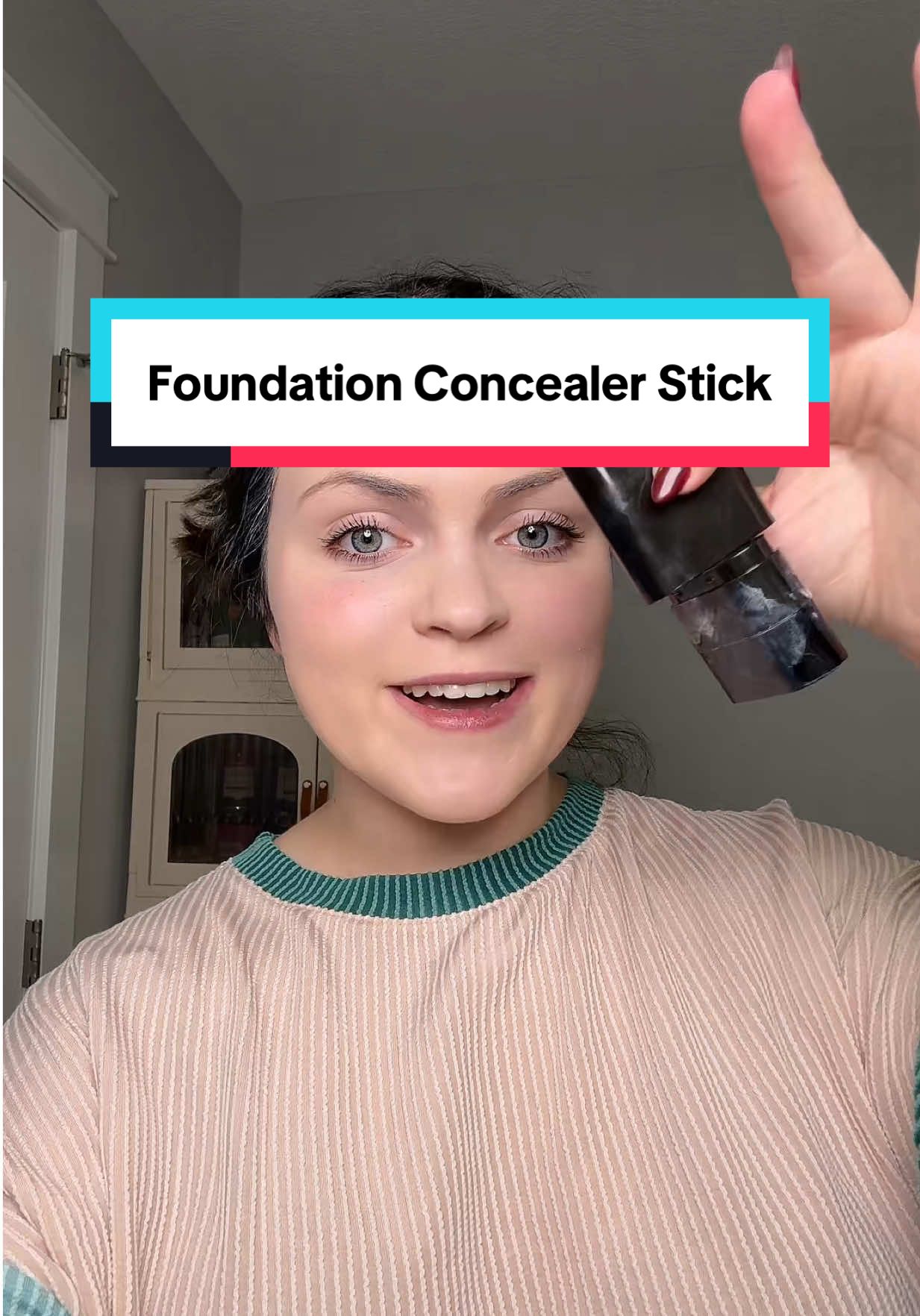 They told us we needed a 20 step makeup routine… this stick proved them wrong #foundation #foundationstick #makeup #concealer 