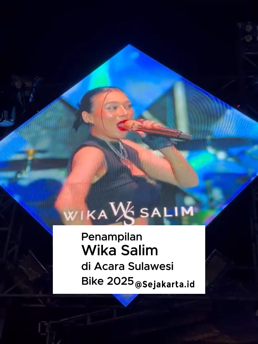 Penampilan Wika Salim di Acara Sulawesi Bike 2025 Sumber: WikaSalim #seacara #jakarta #sejakarta #wikasalim #wikasalim
