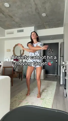 Anxiety cannot hit a moving target! So get up, dance, walk, move your bodyyy! #anxietytip #anxietyawareness #moveyourbody 