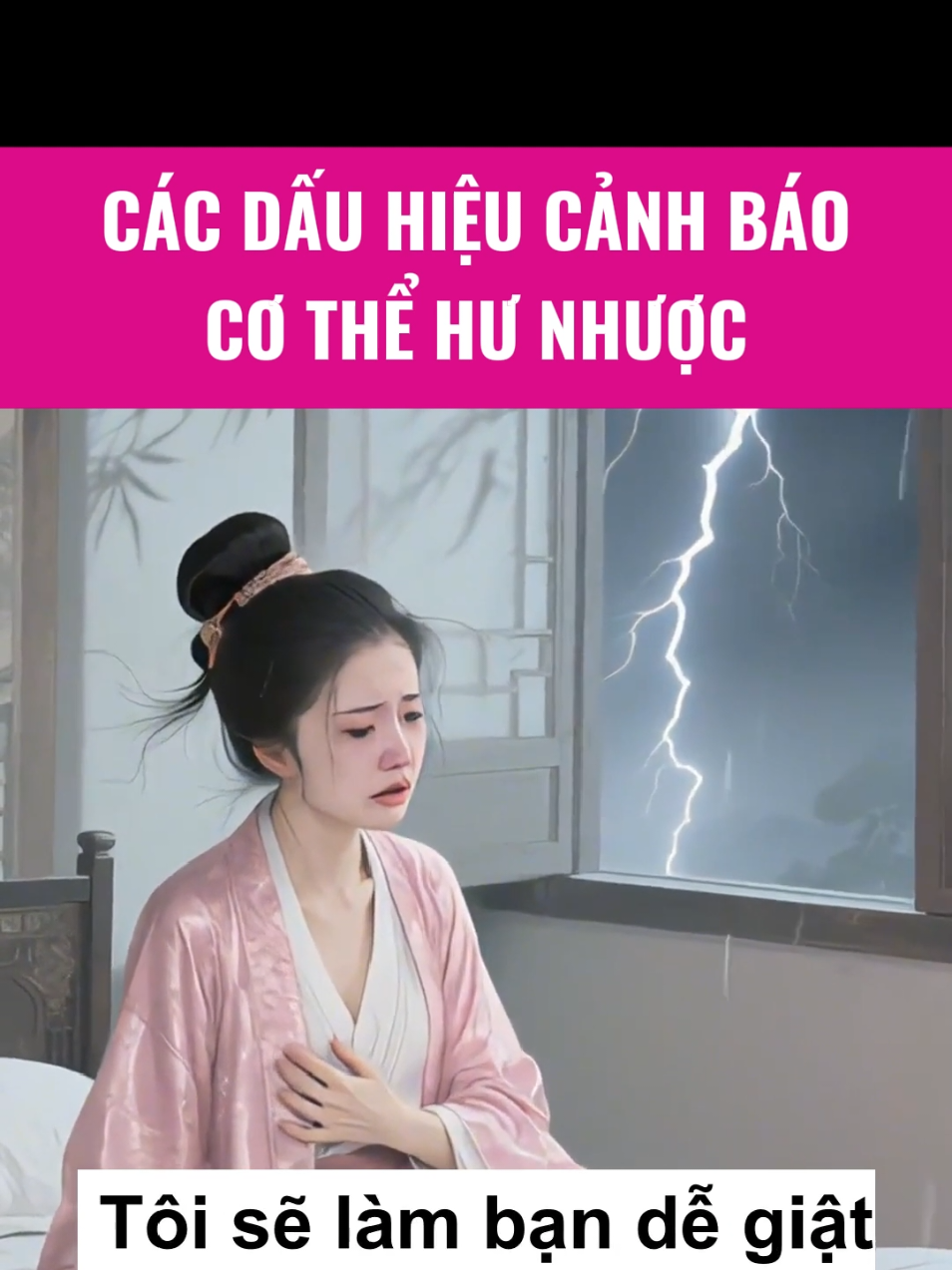 Các dấu hiệu cơ thể đang hư nhược 
