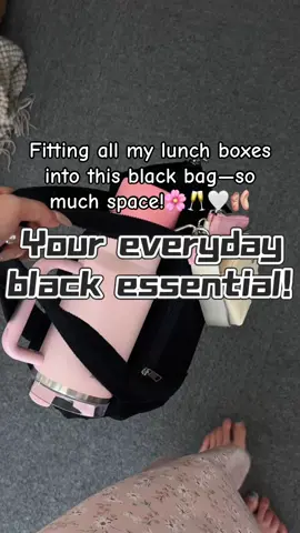 This black lunch bag is way roomier than it looks!#tiktokshop #trending #mexsbag #lunchbag #fypシ゚viral 