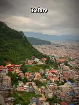 Kathmandu before gen z protest and after gen z protest 🪧 . #protest #nepalgenz #crruption #genz #againstcrruption 