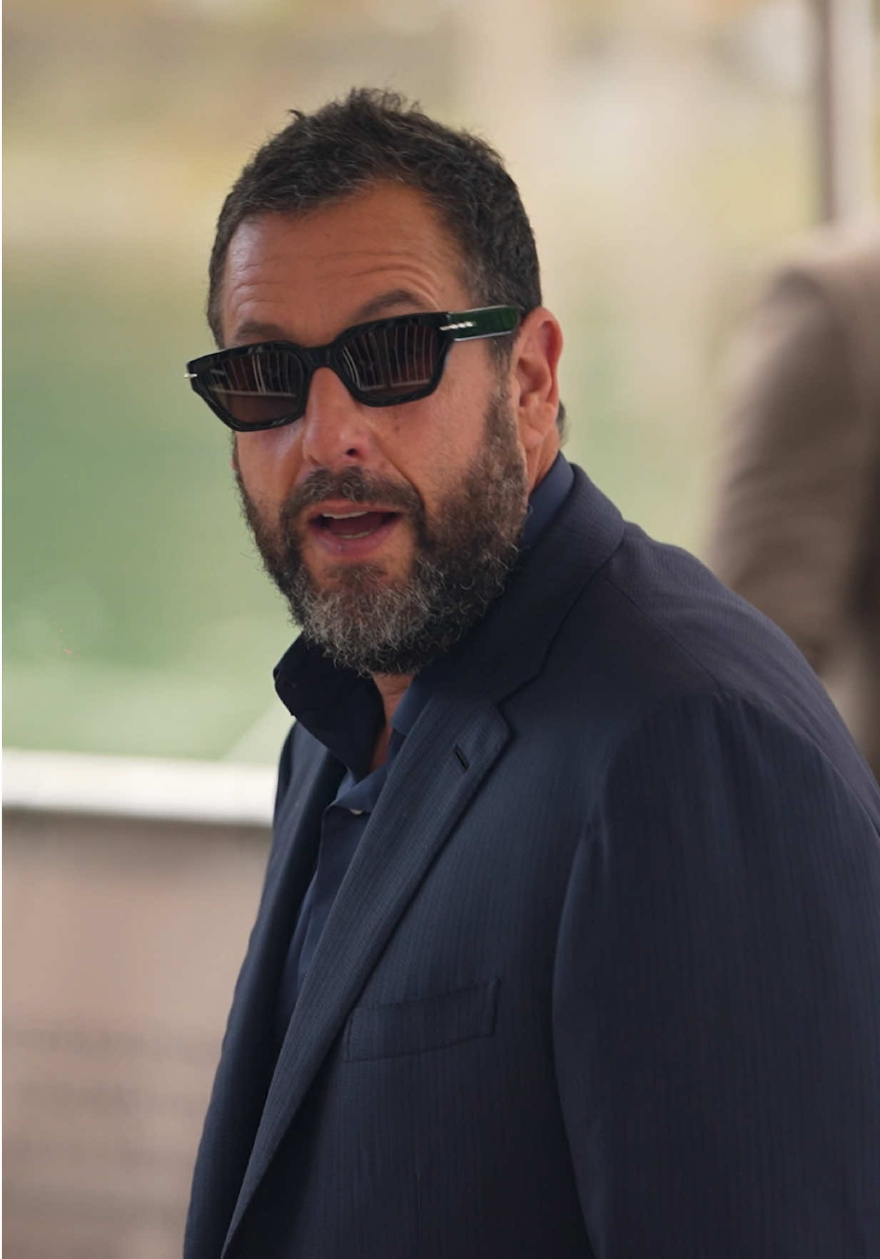 Birthday boy #adamsandler not in his usual attire and we’re not complaining! 