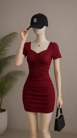 Mini Dress sexy lengan pendek Gaya Korea wanita model terbaru #dress #minidress #dresskorea #dresskoreanstyle #dresslenganpendek 