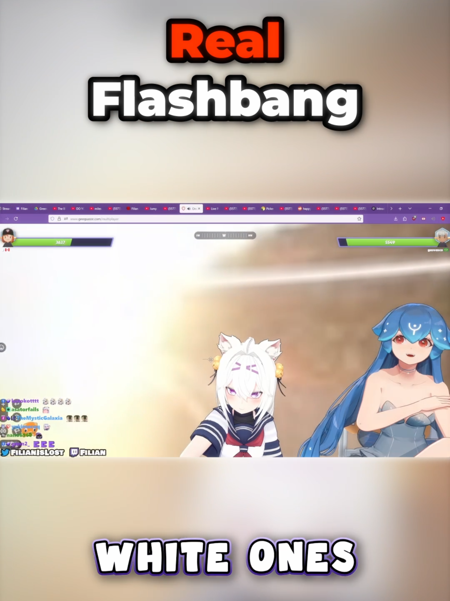 Bao & Filian's Biggest Flashbang yet #fypシ #baothewhale🐳 #fyp #anime #animegirl #meme #funny #clip #shorts #memes #edit