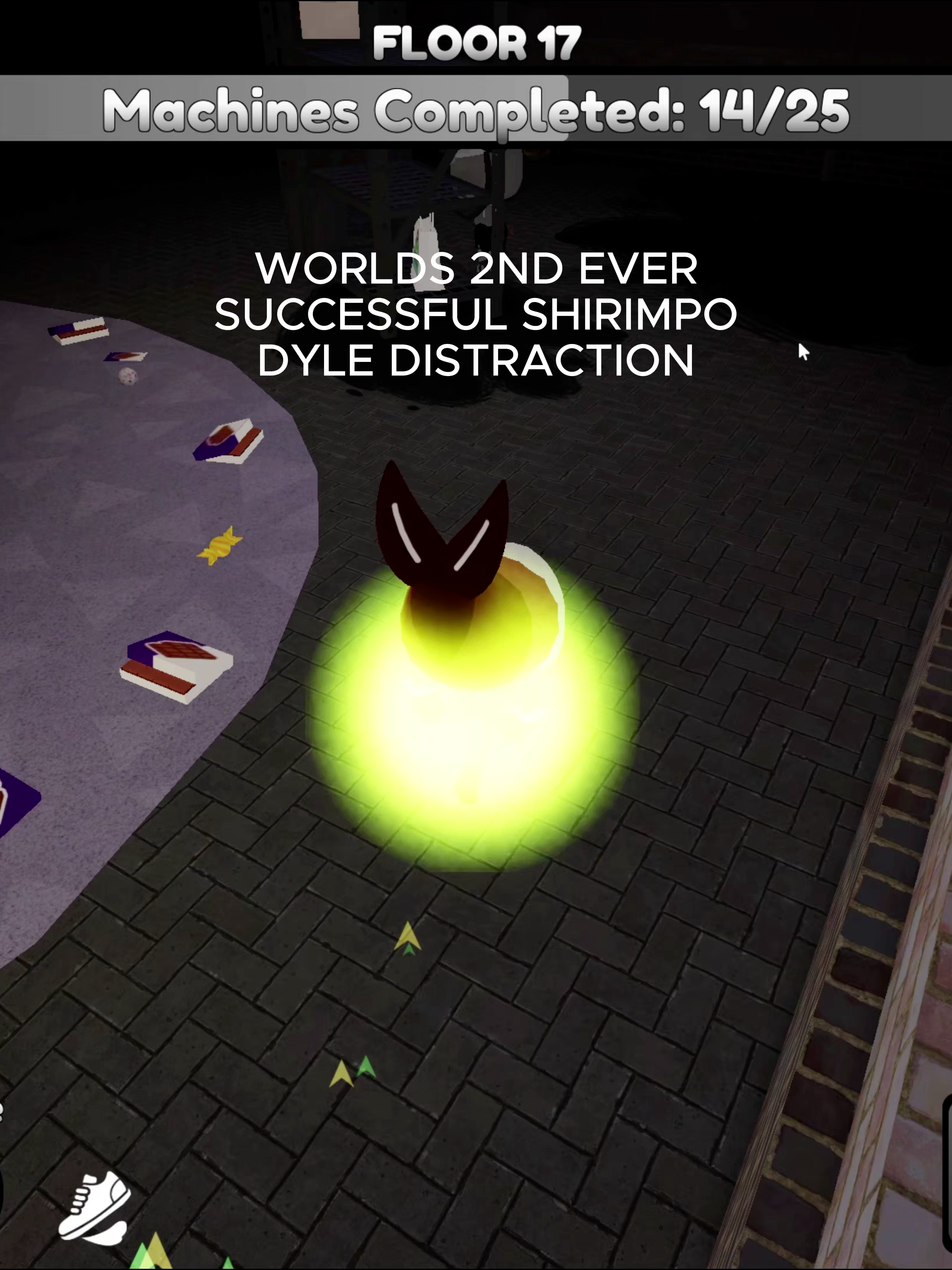 WORLDS 2ND EVER SUCCESSFUL SHIRIMPO DYLE DISTRACTION #shirimpodyledistracting #dandysworlddyle #pebblefoot #페블발바닥