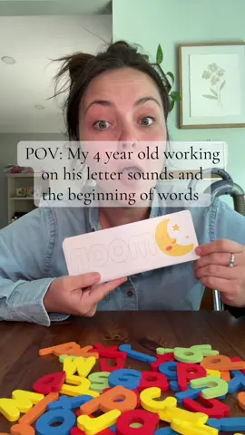 This game is perfect for working with your child on their beginning sounds, letter sounds and letter identification! Grab a set today of the Tik Tok shop! #preschoolactivities #lettersounds #letteridentification #handsonlearning #learningtoread 